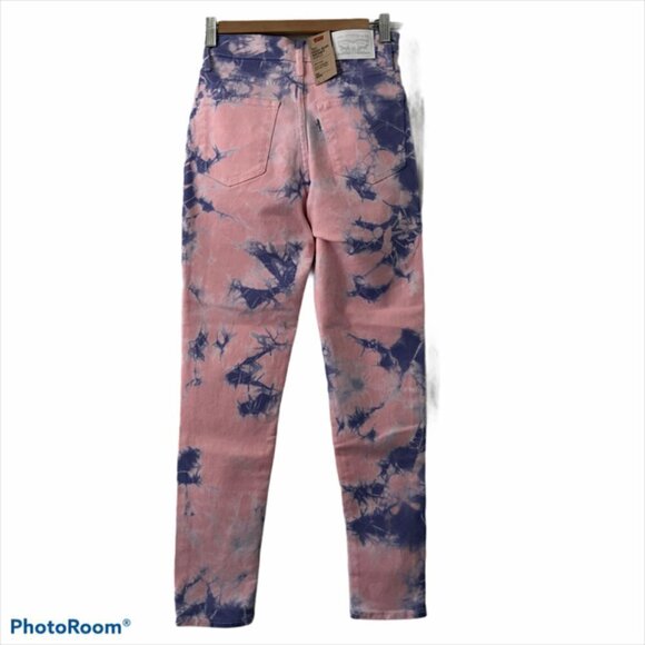 Levis Womens Plus Size 721 Tie-dye High Rise Ankle Jeans Size 24 (00) - Picture 5 of 11